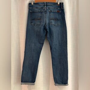 7 For All Mankind Women's Blue Ankle Jeans